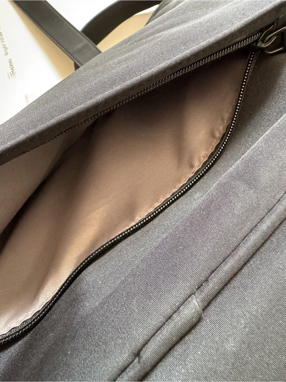 Brookstone Black Nylon Tote Bag
